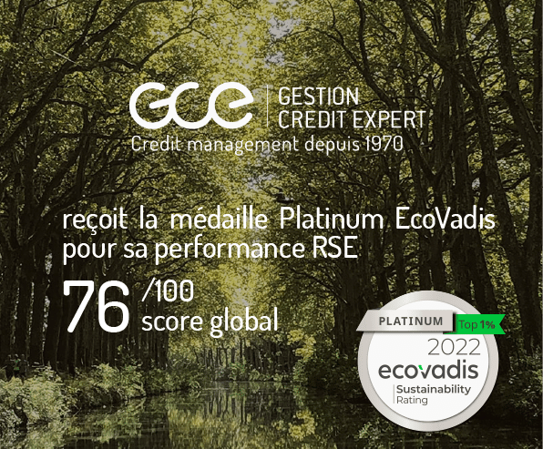 GCE obtient la médaille platine EcoVadis