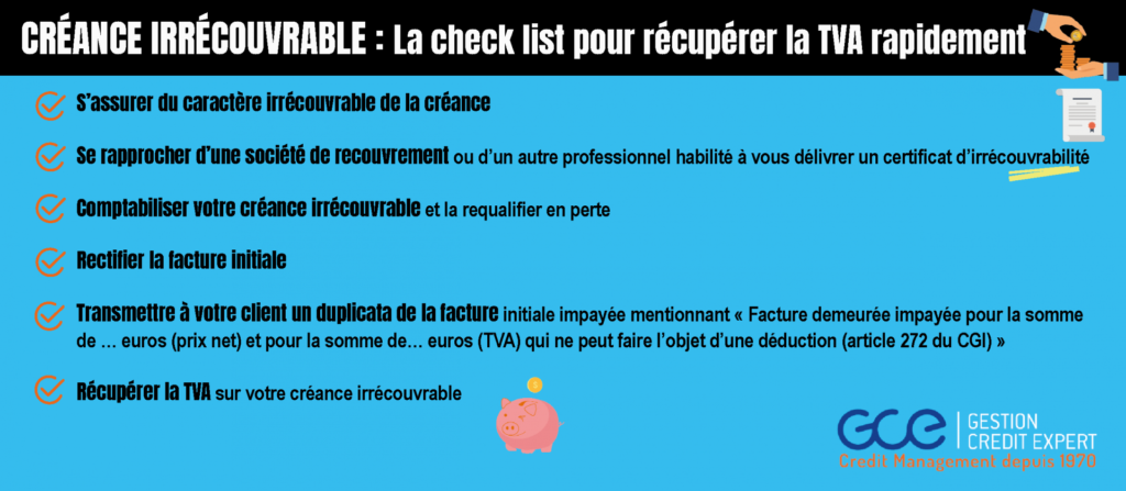 image check list certificate of uncollectibility to recover VAT